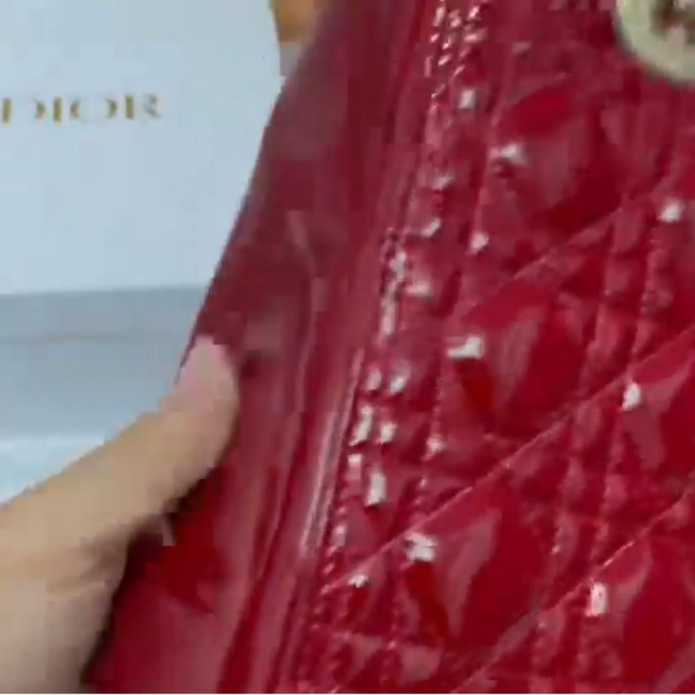 Dior Elegant Inspiration  Burgundy Handbag - Picture 6 of 8